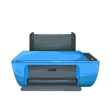 Printer illustration Stock Illustration