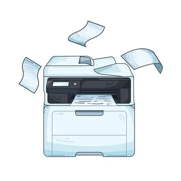 Printer illustration イラスト素材
