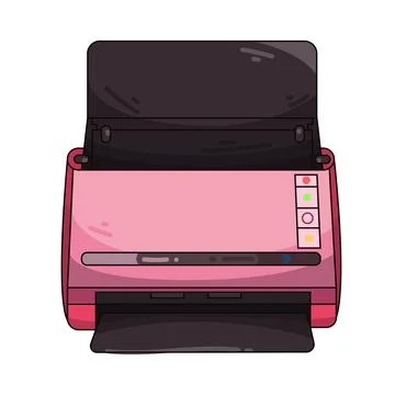 Printer illustration Stockillustratie