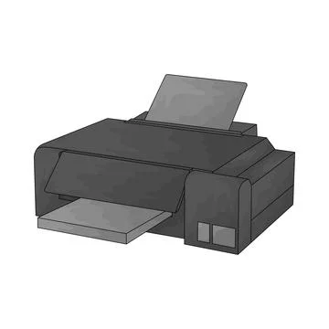Printer illustration 스톡 일러스트