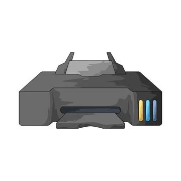 Printer illustration 库存插图