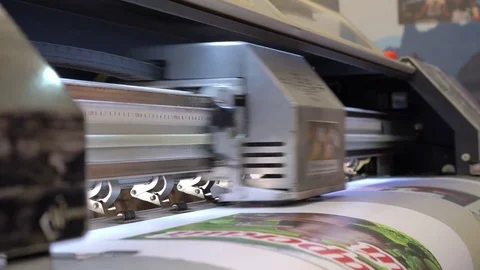 Printer industrial size Stock Footage 80203750