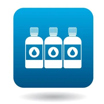 Printer ink bottles icon, cartoon style 스톡 일러스트