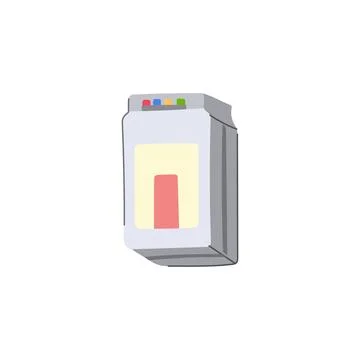 Printer ink cartridge cartoon vector illustration Ilustración de archivo