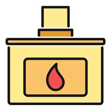 Printer ink cartridge with red drop icon 스톡 일러스트