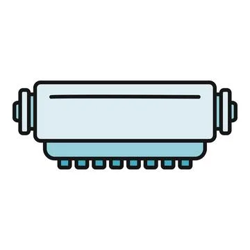 Printer ink cartridge vector illustration for office supplies Illustrazione stock