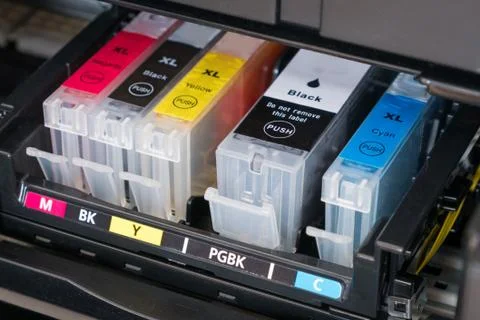Printer ink cartridges Stock Photos