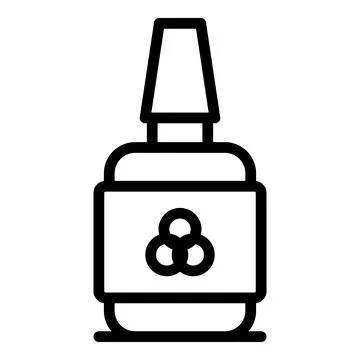 Printer ink icon, outline style イラスト素材