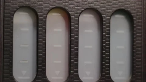 Printer Ink Level Indicator Panel Being Illuminated By Moving Light And Shado Видео 338224969