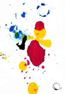 Printer inks abstraction 库存照片