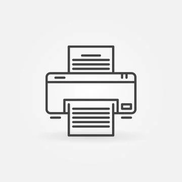 Printer linear icon Stock Illustration