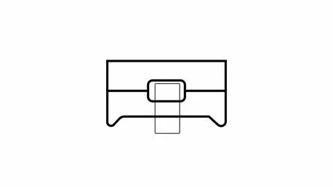 Printer machine icon white color abstract background Stock Photos