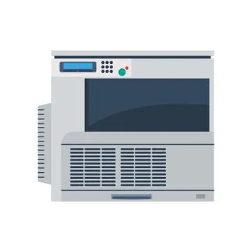 Printer machine office copy vector. Print business icon illustration photocop Stock Illustration
