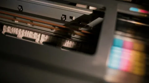 Printer machine printing Stock Footage 37164362