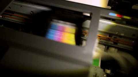 Printer machine printing Stock Footage 37164410