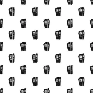 Printer machine seamless pattern tile repeating background Illustrazione stock
