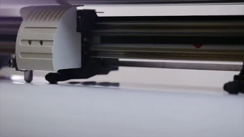 Printer make stencil Stock Footage 70072754