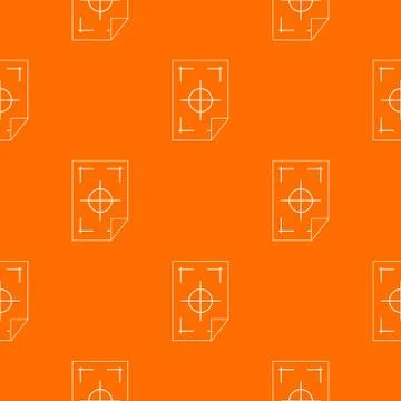 Printer marks on a paper pattern seamless Stock Illustration