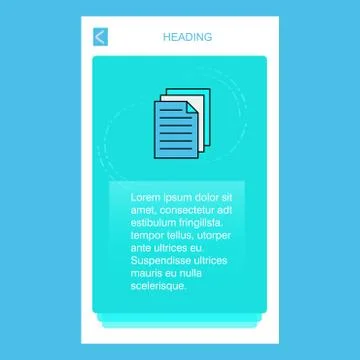 Printer mobile vertical banner design design. Vector イラスト素材