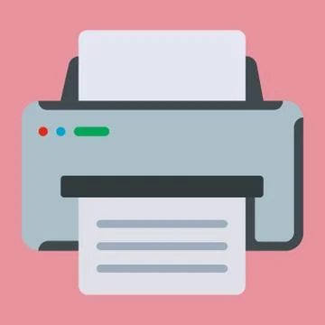Printer / Office Printer Icon Stock Illustration