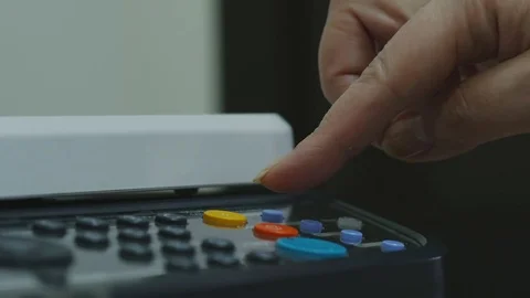 Printer in the Office prints documents Stock Footage 83924545