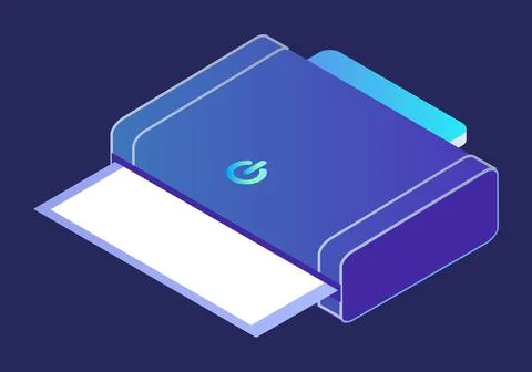 Printer or Copy Machine, 3D Smart Home Device Ilustración de archivo