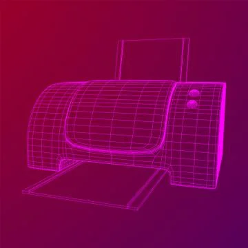 Printer or fax object. 스톡 일러스트