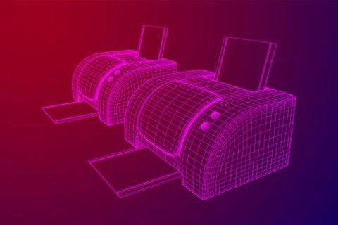 Printer or fax object. イラスト素材