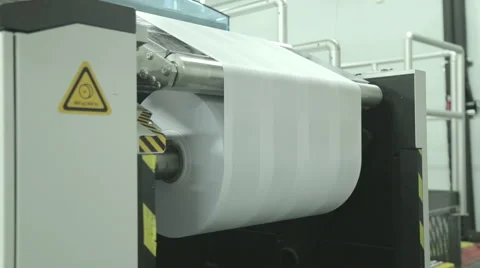 Printer output printed paper roll Video stock 63511157