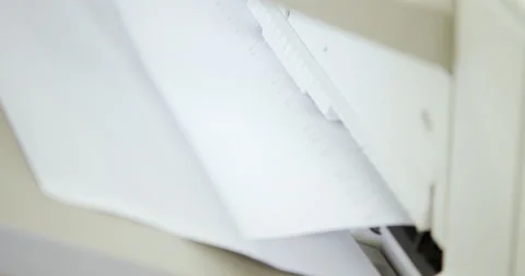 Printer paper Vídeos de archivo 146617068