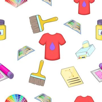 Printer pattern, cartoon style Illustrazione stock