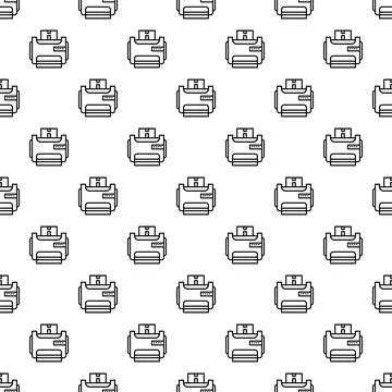 Printer pattern for office technology background design 스톡 일러스트