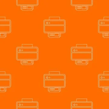 Printer pattern orange Stock Illustration