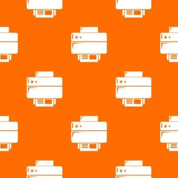 Printer pattern orange Illustrazione stock