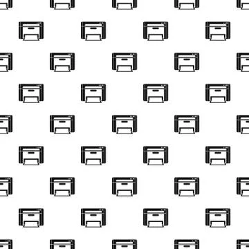 Printer pattern seamless Stock Illustration