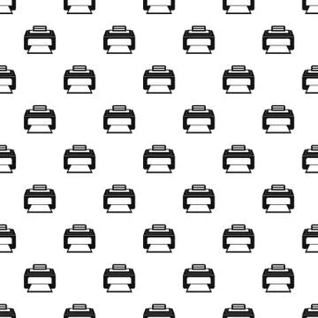 Printer pattern, simple style Stock Illustration