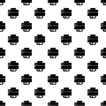 Printer pattern vector seamless Stock Illustration