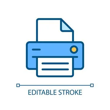 Printer pixel perfect RGB color icon イラスト素材