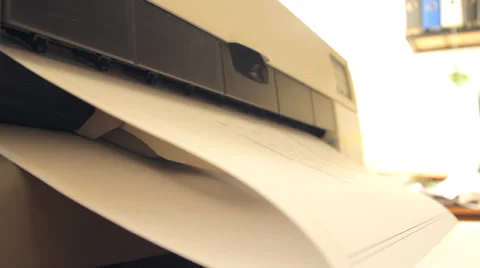 A printer, plotter prints drawing Stock Footage 36775872