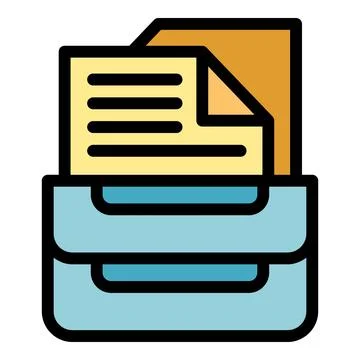 Printer printing documents, modern office equipment illustration Stock Illustration