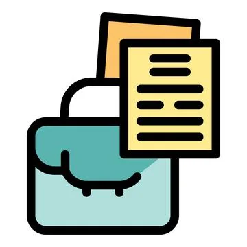 Printer printing documents with text lines emerging from tray Stock Illustration