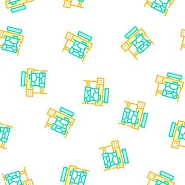 Printer for printing on fabric vector seamless pattern Stock Illustration