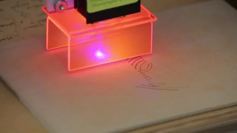 The printer is printing an object 2 Stock Footage 322132867