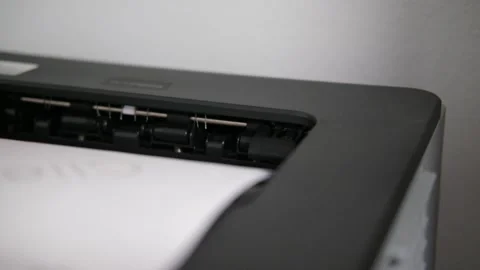 Printer printing out paper San Francisco CA USA May 10 2026 Stock Footage 334244670