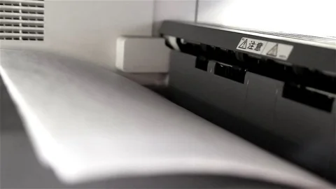 Printer prints Video stock 80924403