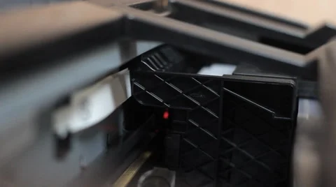 Printer prints a lot of sheets Stock Footage 56375677