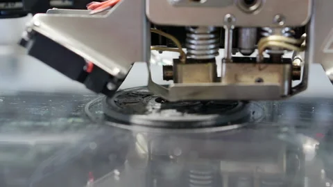 The printer prints a plastic product. Stock Footage 170362858