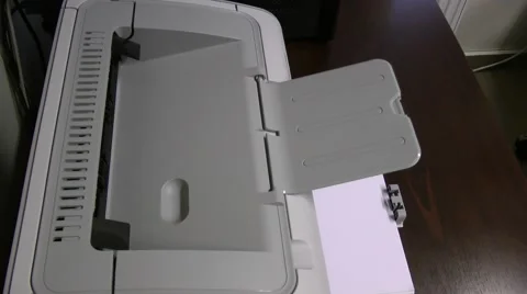 Printer prints two pages. 스톡 동영상 48455670