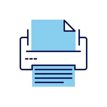 Printer related vector icon 스톡 일러스트