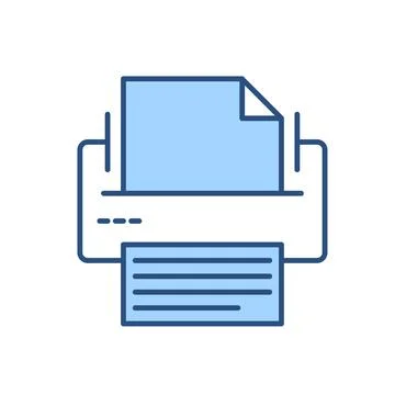 Printer related vector icon 스톡 일러스트